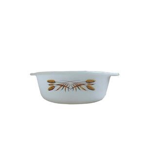 Fire King Golden Wheat casserole dish 1.5 quart anchor hocking 447